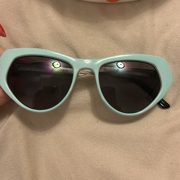 Spitfire Mint Green Cat-Eye Sunglasses - Picture 2 of 11